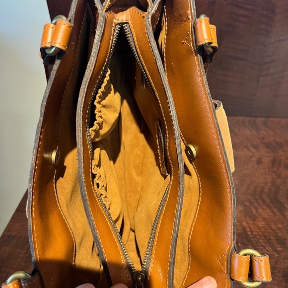 Patricia Nash Tooled Medium Leather Satchel - Picture 7 of 8